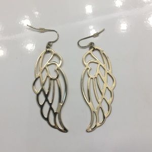 Gold wing earrings